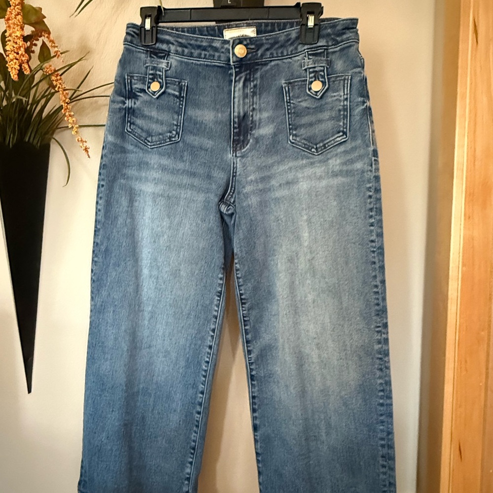 KUT from the Kloth Charlotte Wide Leg Denim Jeans